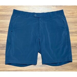G/FORE Mens Maverick Hybrid 8" Golf Shorts Navy Blue Stretch Performance Sz 35